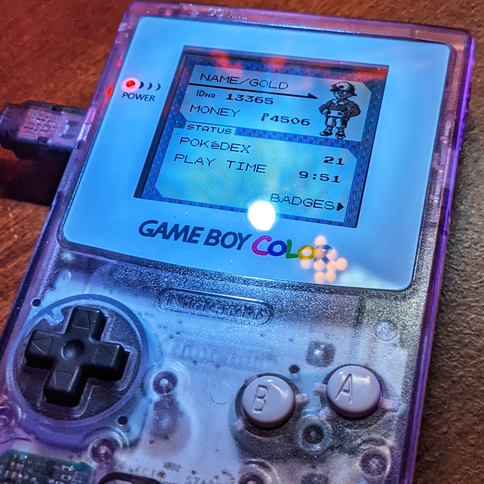 gameboy color atomic purple